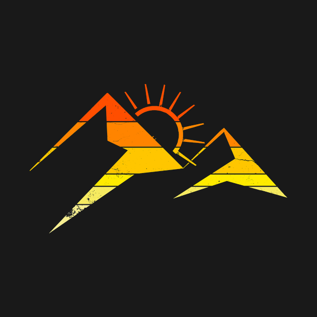 mountain sunset by pholange