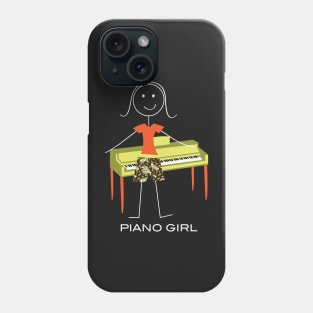 Funny Womens Piano Girl Phone Case