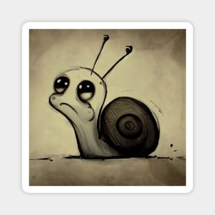 Sad snail Magnet