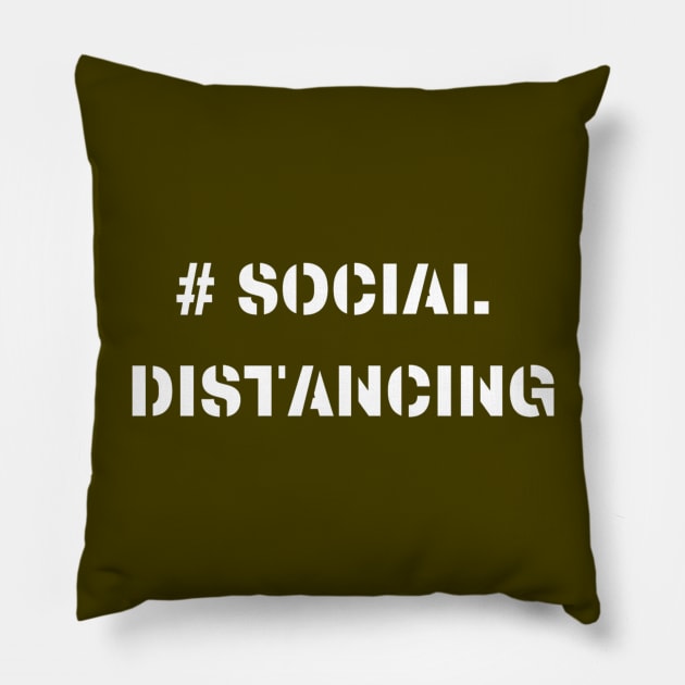 # social distancing Pillow by Artistic Design
