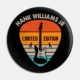 Vintage Hank Williams Jr Name Guitar Pick Limited Edition Birthday Pin