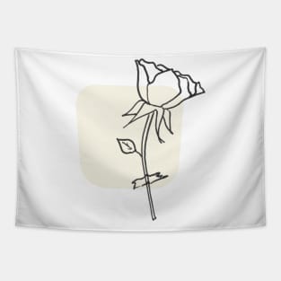 Neutral Rose Tapestry