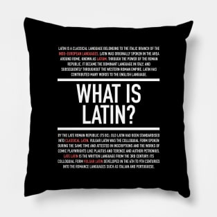 Latin Defined - Latin Teacher Pillow