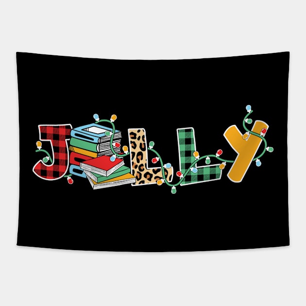 Jolly Reading books Tapestry by MZeeDesigns