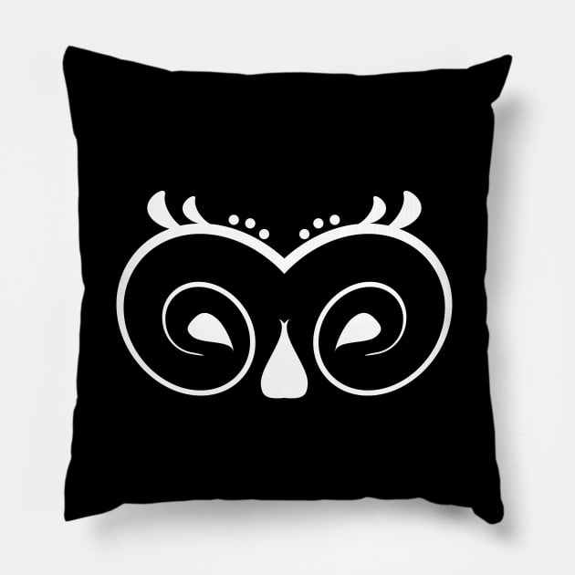 Owl art Pillow by cypryanus