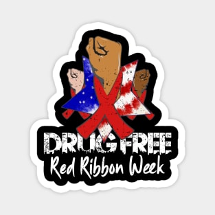 Red Ribbon Week Awareness In October We Wear Red Magnet