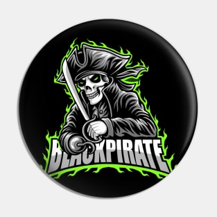 illustration black pirate Pin