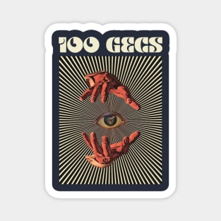 Hand Eyes 100 Gecs Magnet