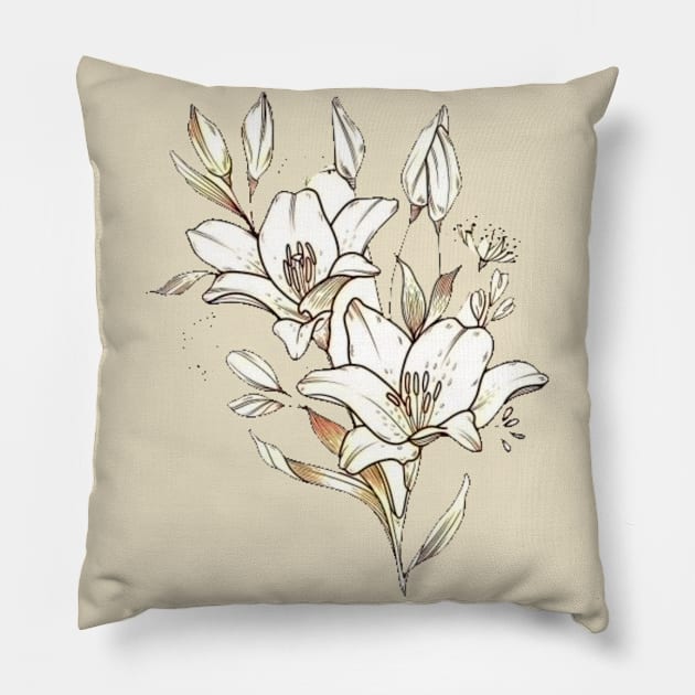 flower Pillow by unremarkable