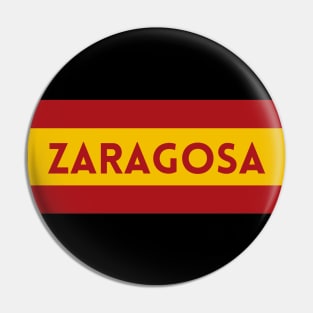 Zaragoza City in Spain Flag Pin