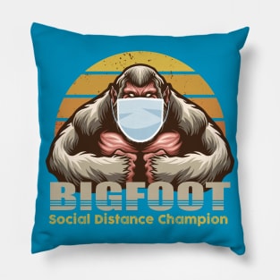 Big Foot, Social Distance Champion Pillow