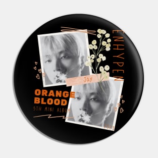 Jay ENHYPEN Orange Blood Pin