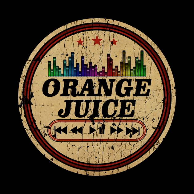 Graphic Orange Juice Name Retro Distressed Cassette Tape Vintage by On Dragon Wings Studios