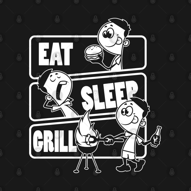 Eat Sleep Grill Repeat - Gift for Grill Master product by theodoros20