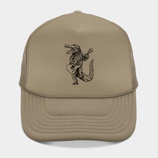 SEEMBO Alligator Playing Guitar Guitarist Musician Fun Band Hat