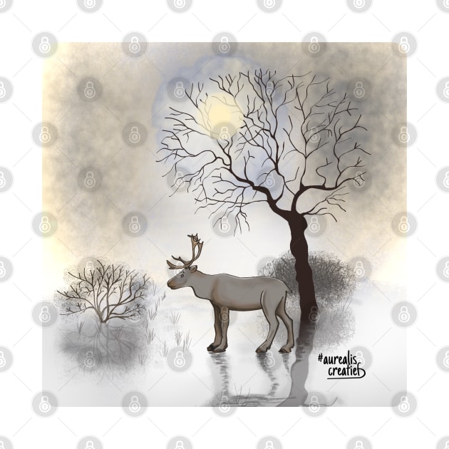 Reindeer landscape by Aurealis