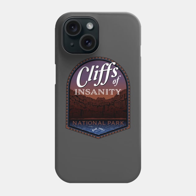 The Cliffs of Insanity Phone Case by MindsparkCreative