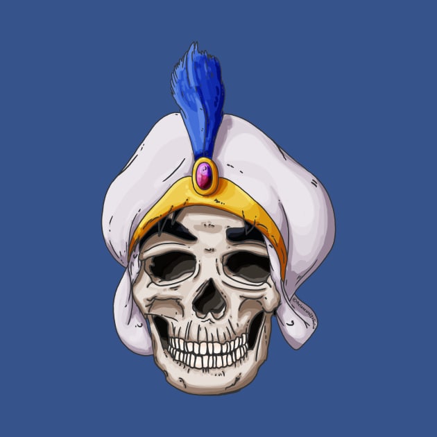 Prince Aladdin Skull by TheLoneWolfStudio