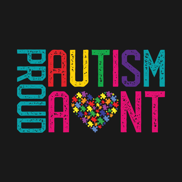 Proud Autism Aunt Autism Awareness by mrsmitful01