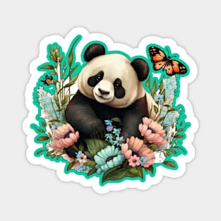 Cute Panda illustration Magnet