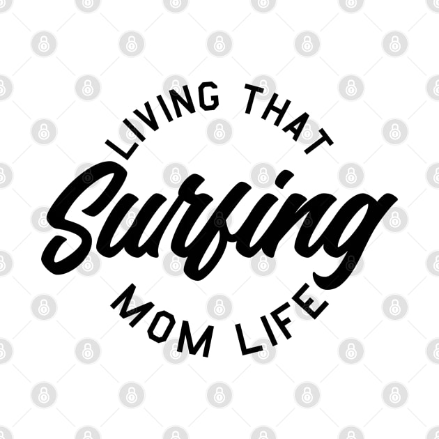 Surfing mom. Perfect present for mother dad father friend him or her by SerenityByAlex