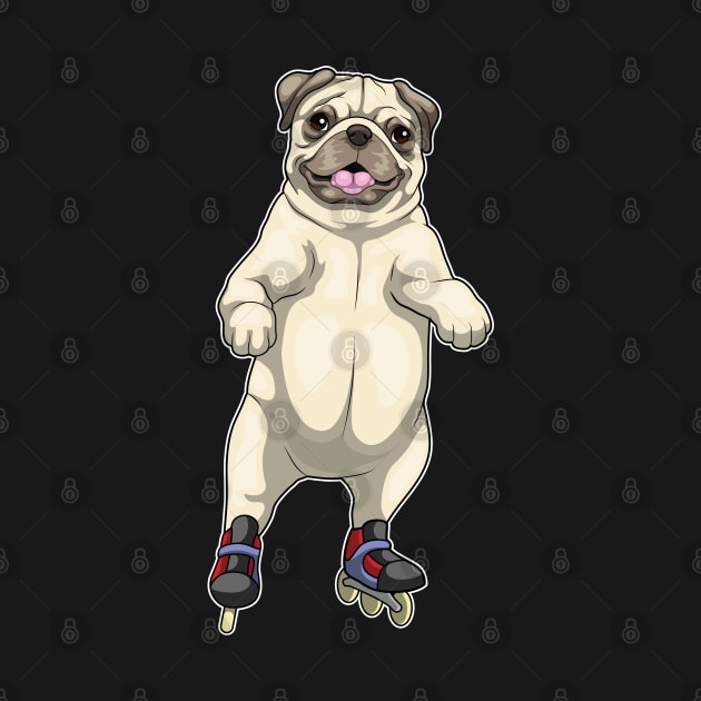 Pug Inline skating Roller skates by Markus Schnabel