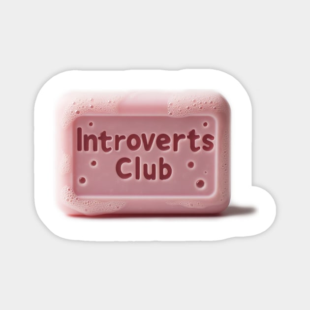 Introverts club Magnet by valsevent