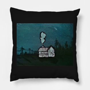 House in the Middle of Nowhere (Don't go in) Pillow