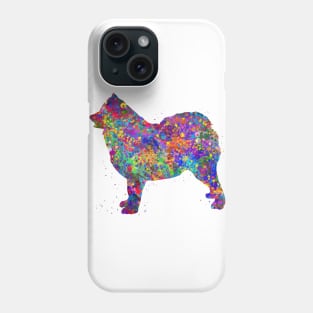 Samoyed dog watercolor Phone Case