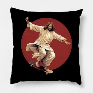 skater jesus Pillow