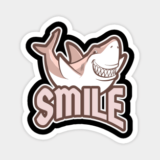 Smile Pink Shark Magnet