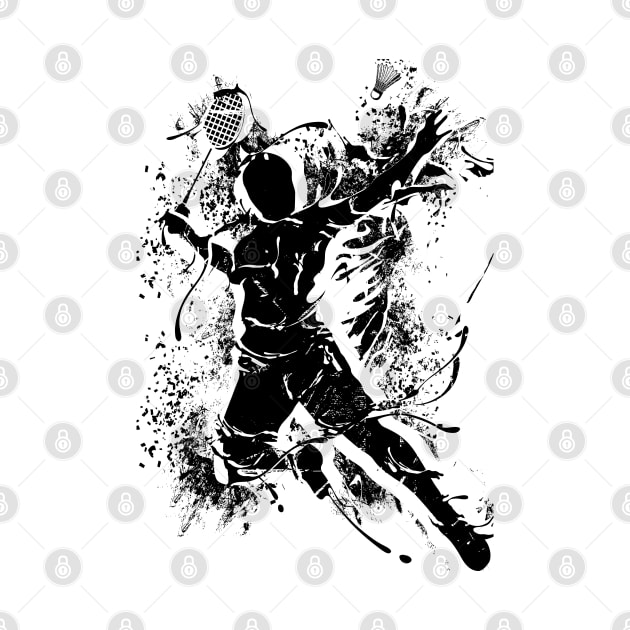 Badminton Smash - Badminton Player by BabyYodaSticker