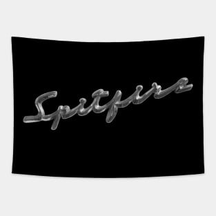 Triumph Spitfire 1960s classic car logo Tapestry