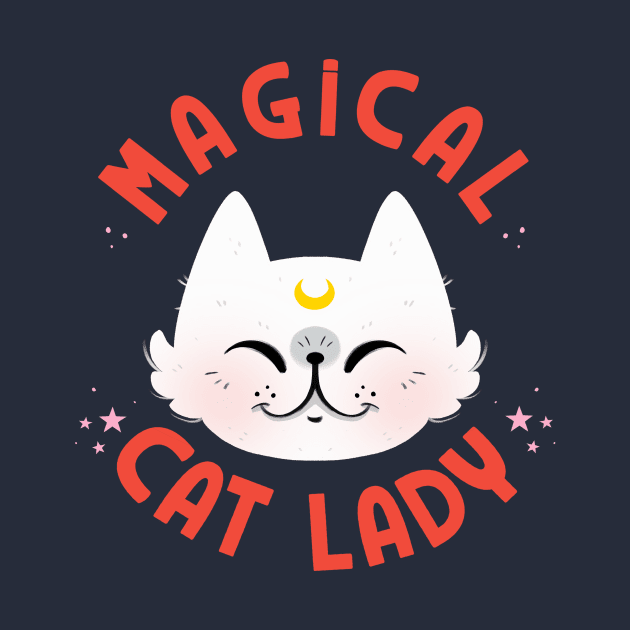 Magical Cat Lady by monitosbonitos