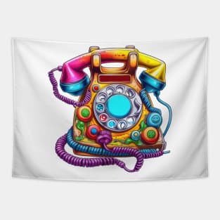 Retro 90s Landline Tapestry