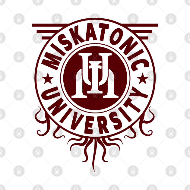 MISKATONIC UNIVERSITY SHIRT, CTHULHU TSHIRT, LOVECRAFT by Tshirt Samurai