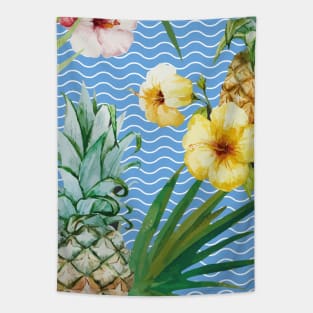 Tropical floral pattern Tapestry