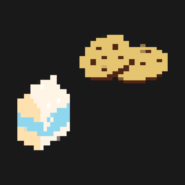 Milk & Cookies Pixel Art by christinegames