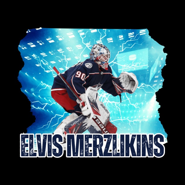 Elvis Merzlikins by Moreno Art