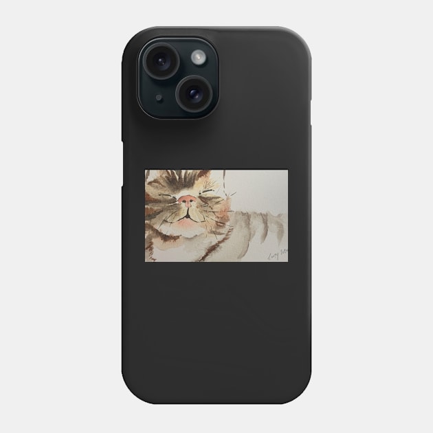 Smiley Cat Phone Case by lauramcart