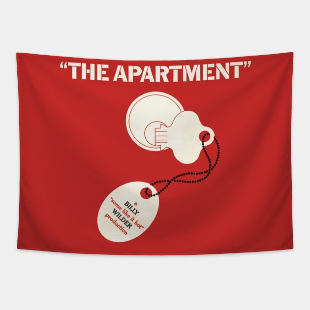 The Apartment Movie Poster Tapestry by MovieFunTime