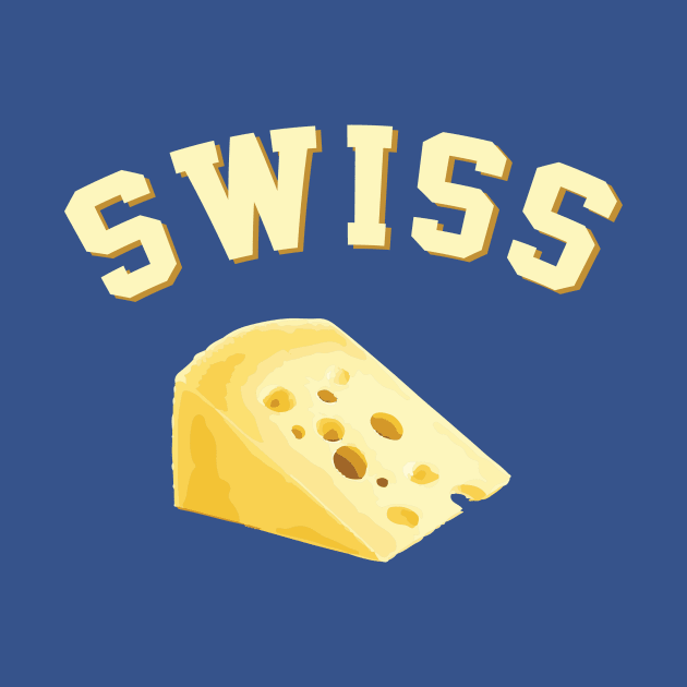 Swiss Cheese Funny College Style Logo by terrybain