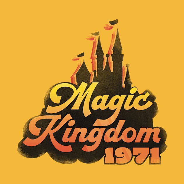 Magic Kingdom 1971 Vintage Distressed by WearInTheWorld