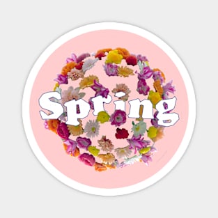 Blooming into Spring Fresh Pink Magnet