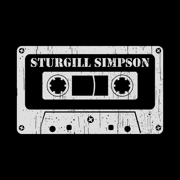 Sturgill Simpson - Vintage Cassette White by FeelgoodShirt