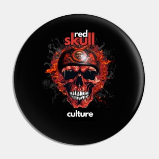 Red Skull Culture, Festival t-shirt, Unisex t-shirt, tees, men's t-shirt, women's t-shirt, summer t-shirt, skull t-shirts, biker t-shirts Pin