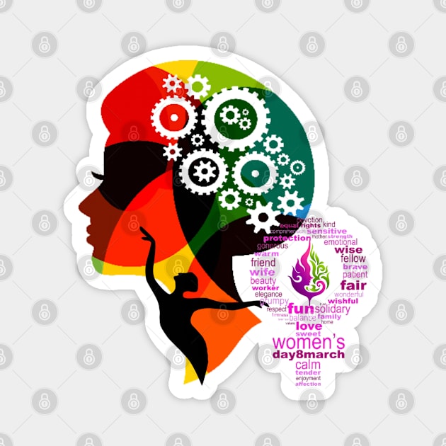 8th March - International Woman's Day Magnet by FabRonics
