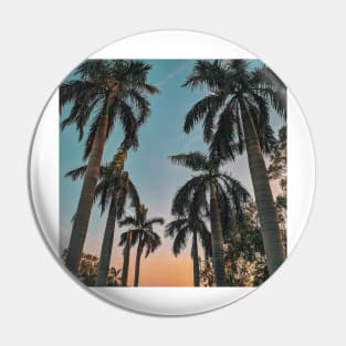 Blue Skies and Tropical Palm Pin