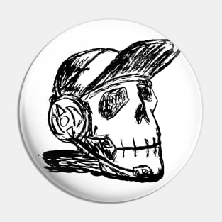 Dead End Job (Black & White) Pin