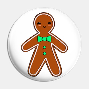 Cute Glazed Gingerbread Man Pin